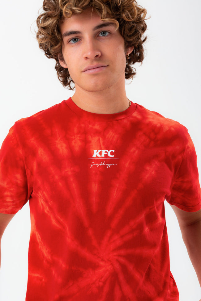 HYPE X KFC RED TIE-DYE T-SHIRT