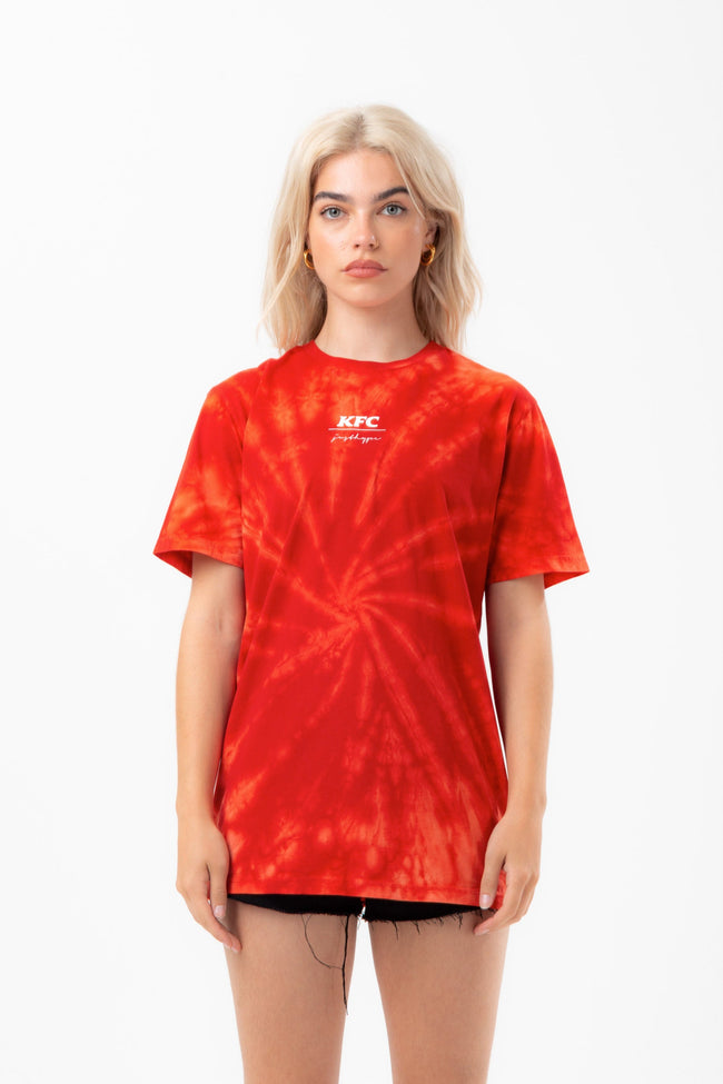 HYPE X KFC RED TIE-DYE T-SHIRT