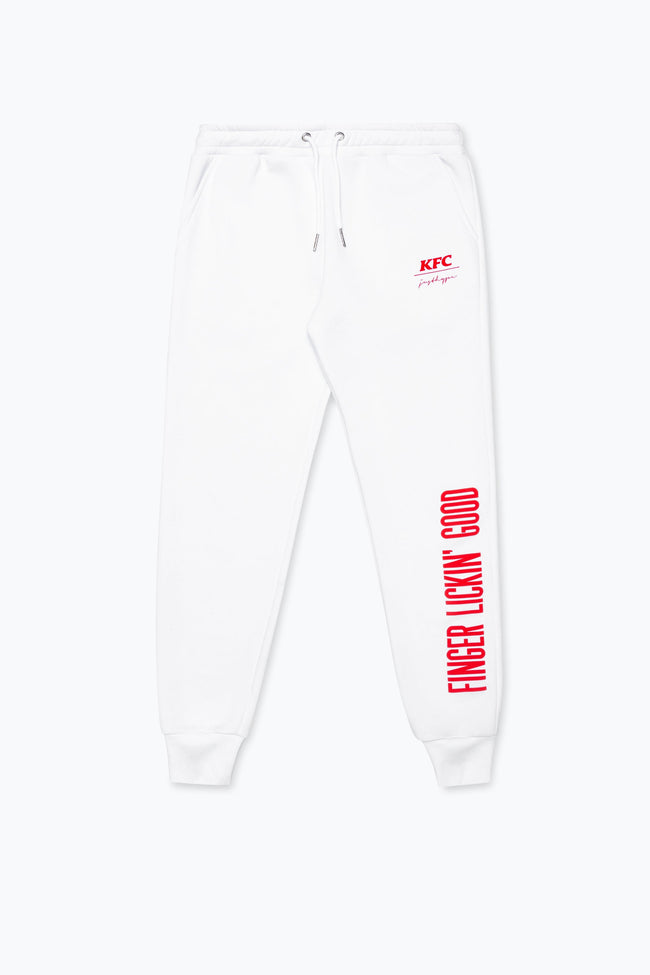 HYPE X KFC WHITE 'FINGER LICKIN' GOOD' ADULT JOGGERS