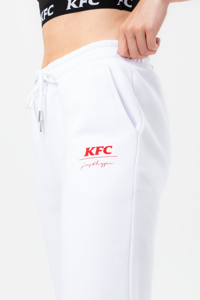 HYPE X KFC WHITE 'FINGER LICKIN' GOOD' ADULT JOGGERS