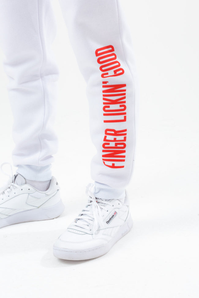 HYPE X KFC WHITE 'FINGER LICKIN' GOOD' ADULT JOGGERS