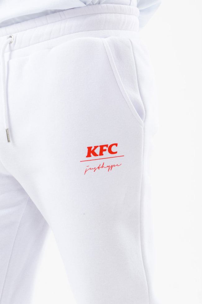 HYPE X KFC WHITE 'FINGER LICKIN' GOOD' ADULT JOGGERS