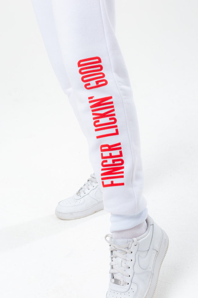 HYPE X KFC WHITE 'FINGER LICKIN' GOOD' ADULT JOGGERS