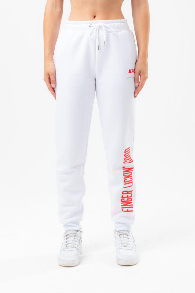 HYPE X KFC WHITE 'FINGER LICKIN' GOOD' ADULT JOGGERS