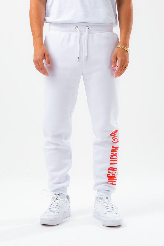 HYPE X KFC WHITE 'FINGER LICKIN' GOOD' ADULT JOGGERS