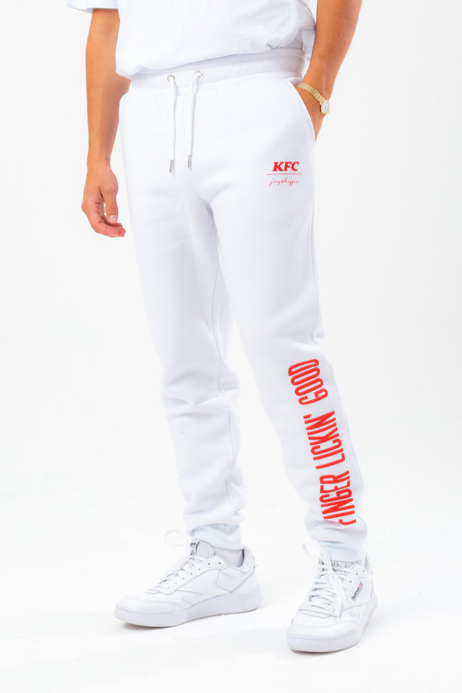 HYPE X KFC WHITE 'FINGER LICKIN' GOOD' ADULT JOGGERS