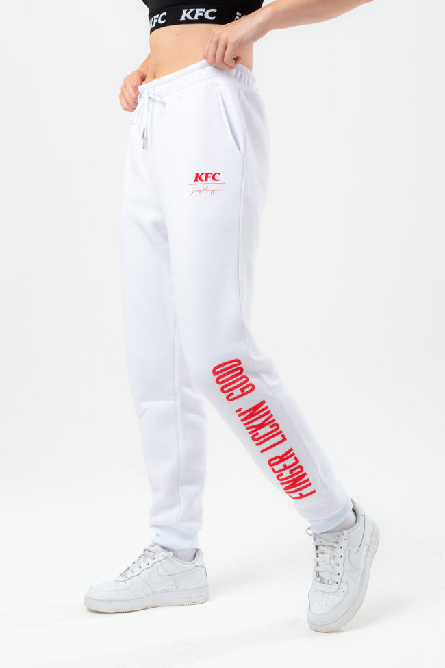 HYPE X KFC WHITE 'FINGER LICKIN' GOOD' ADULT JOGGERS