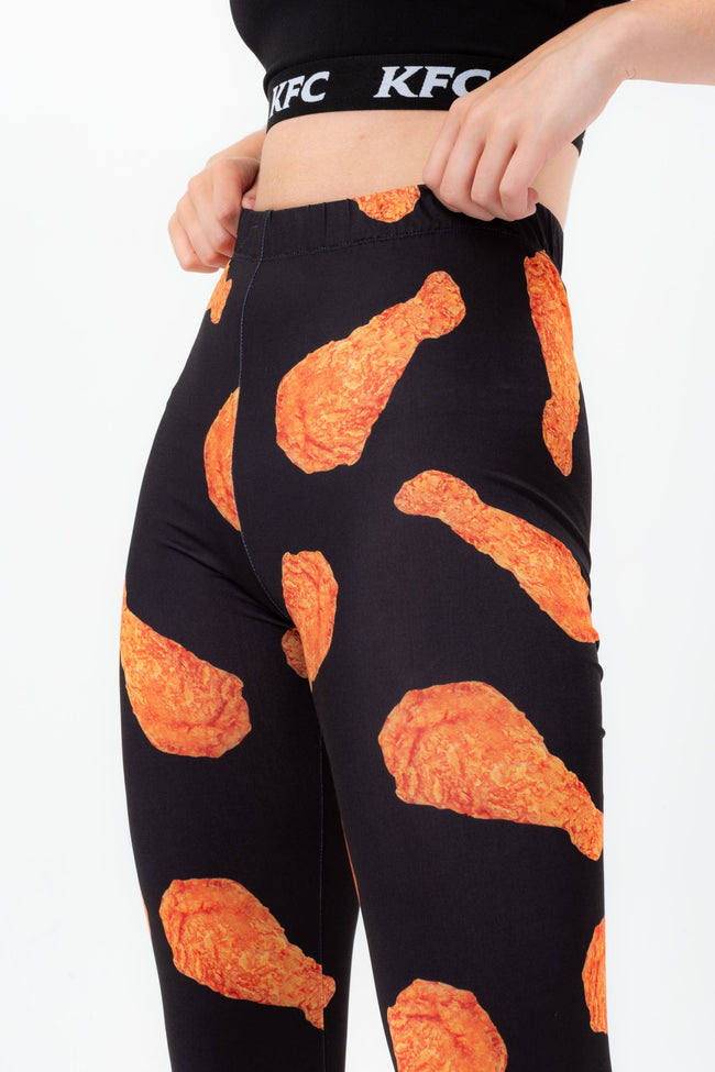 HYPE X KFC  BLACK ORIGINAL RECIPE WOMENS LEGGINGS