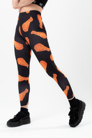 HYPE X KFC  BLACK ORIGINAL RECIPE WOMENS LEGGINGS