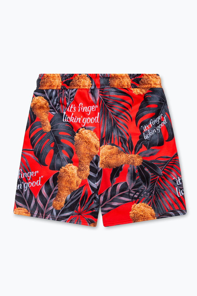 HYPE X KFC RED PALM PRINT SHORTS