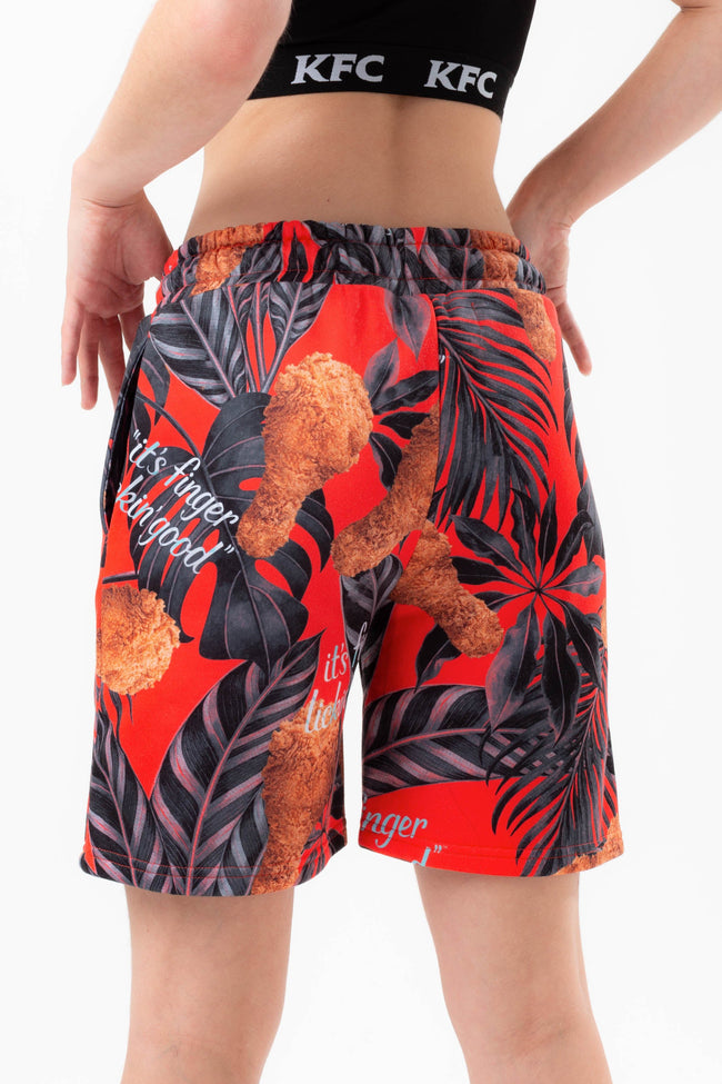 HYPE X KFC RED PALM PRINT SHORTS