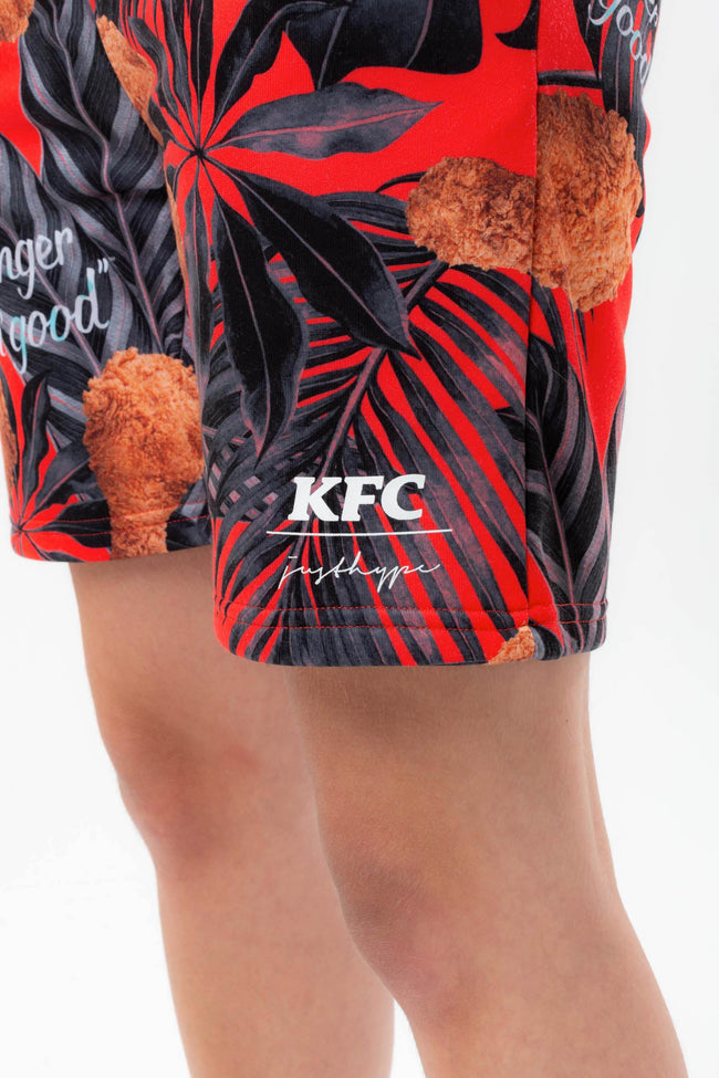 HYPE X KFC RED PALM PRINT SHORTS