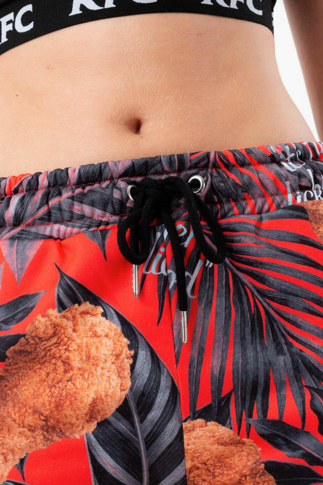 HYPE X KFC RED PALM PRINT SHORTS