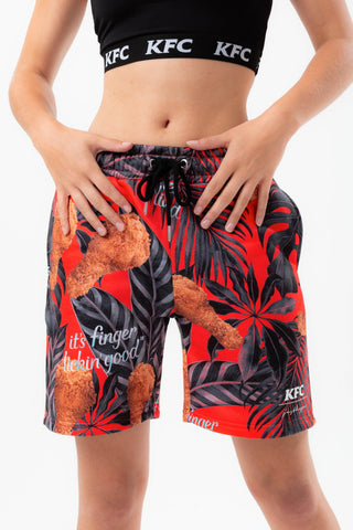 HYPE X KFC RED PALM PRINT SHORTS