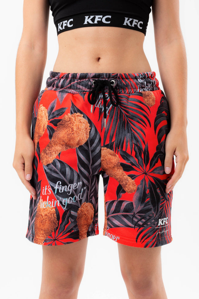 HYPE X KFC RED PALM PRINT SHORTS