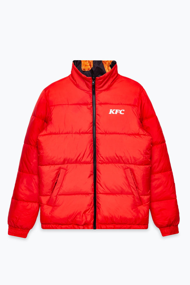 HYPE X KFC RED & BLACK ORIGINAL RECIPE REVERSIBLE ADULT JACKET