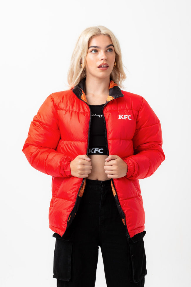 HYPE X KFC RED & BLACK ORIGINAL RECIPE REVERSIBLE ADULT JACKET