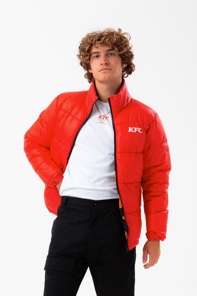 HYPE X KFC RED & BLACK ORIGINAL RECIPE REVERSIBLE ADULT JACKET