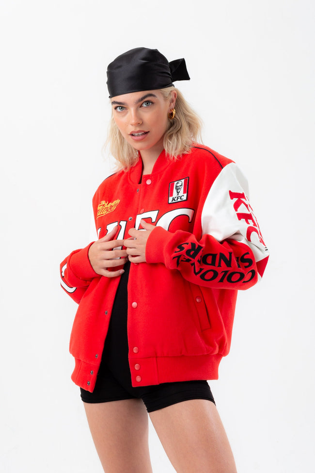 HYPE X KFC RED LEGACY BOMBER ADULT JACKET