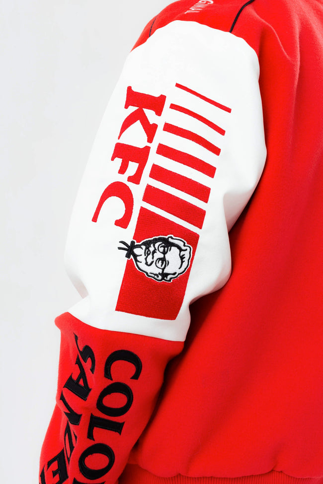 HYPE X KFC RED LEGACY BOMBER ADULT JACKET