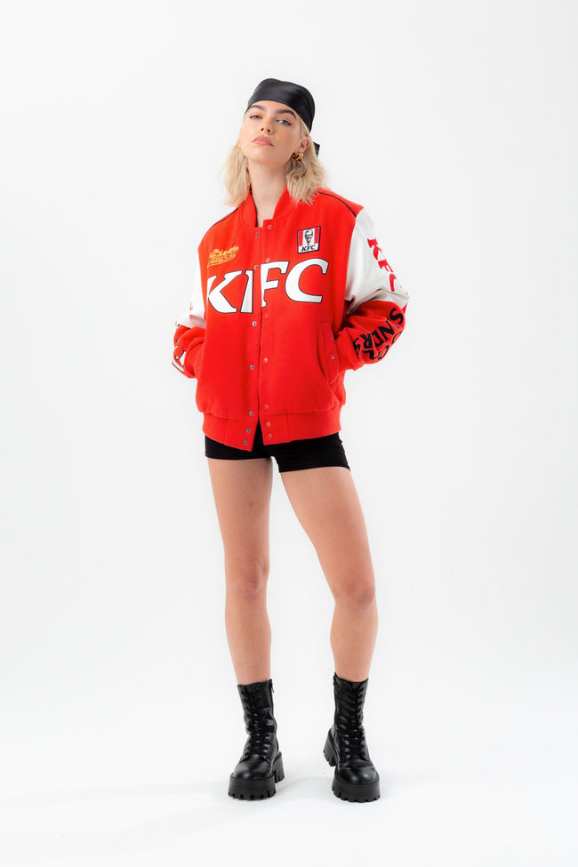 HYPE X KFC RED LEGACY BOMBER ADULT JACKET