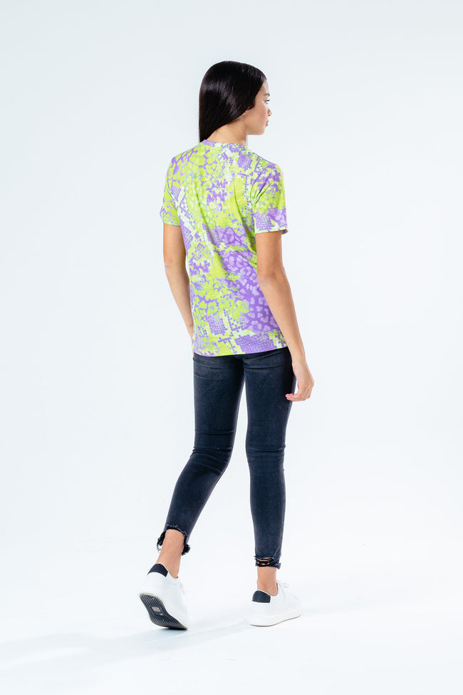 Hype Green Neon Snake Kids T-Shirt