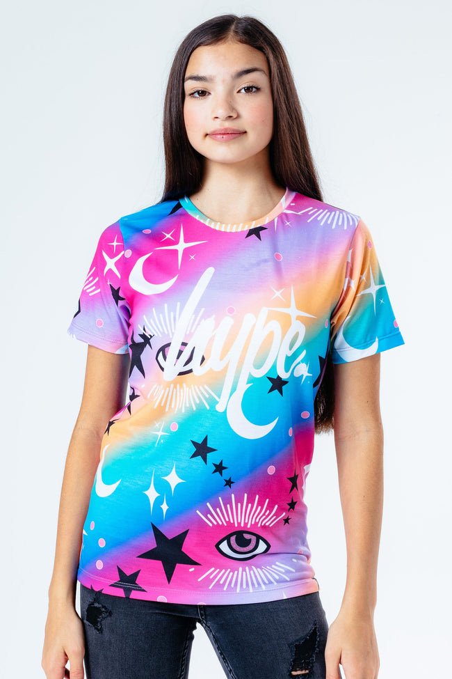 HYPE RAINBOW GRADIENT MYSTIC KIDS T-SHIRT