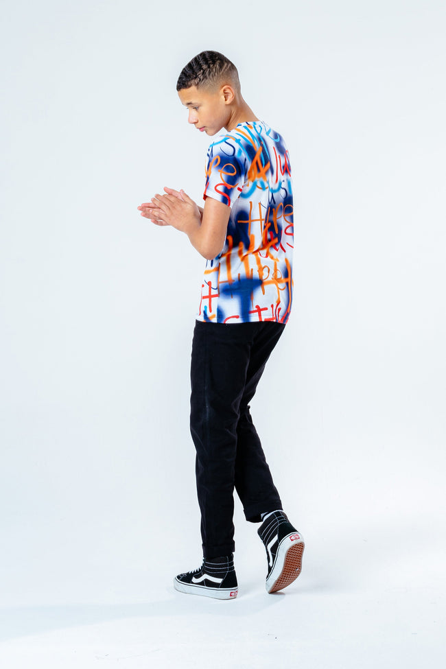 Hype Multi Doodle Repeat Logo Kids T-Shirt