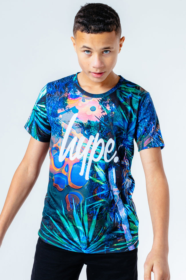 HYPE MULTI MOON CRATER GRAPHIC KIDS T-SHIRT