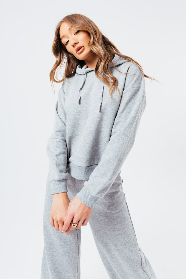 HYPE GREY SWEAT WOMEN'S L/S T-SHIRT FLARED JOGGERS