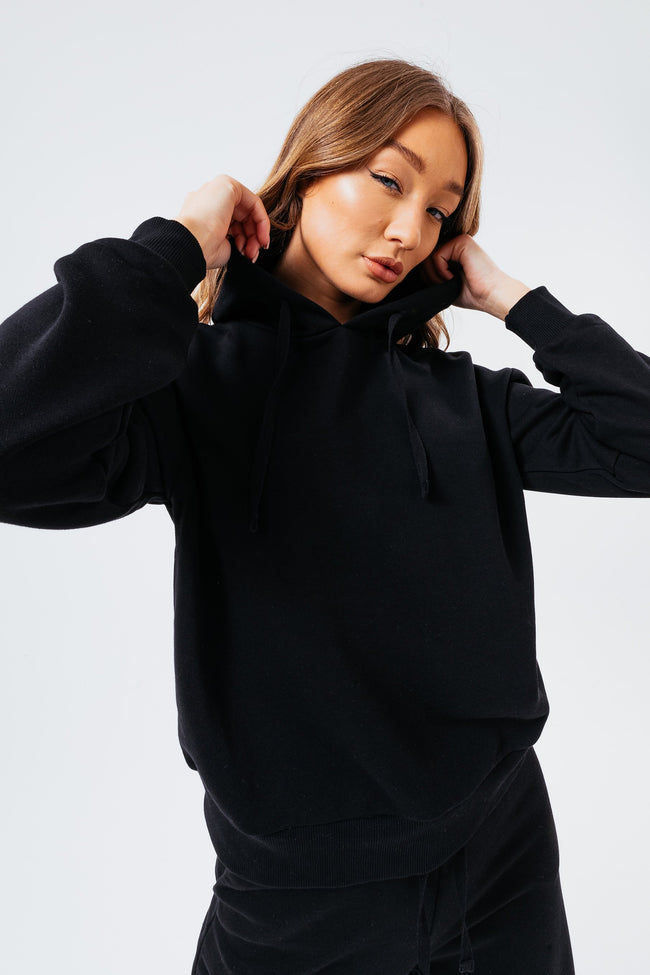 WOMEN'S BLACK SWEAT L/S T-SHIRT & FLARED JOGGERS