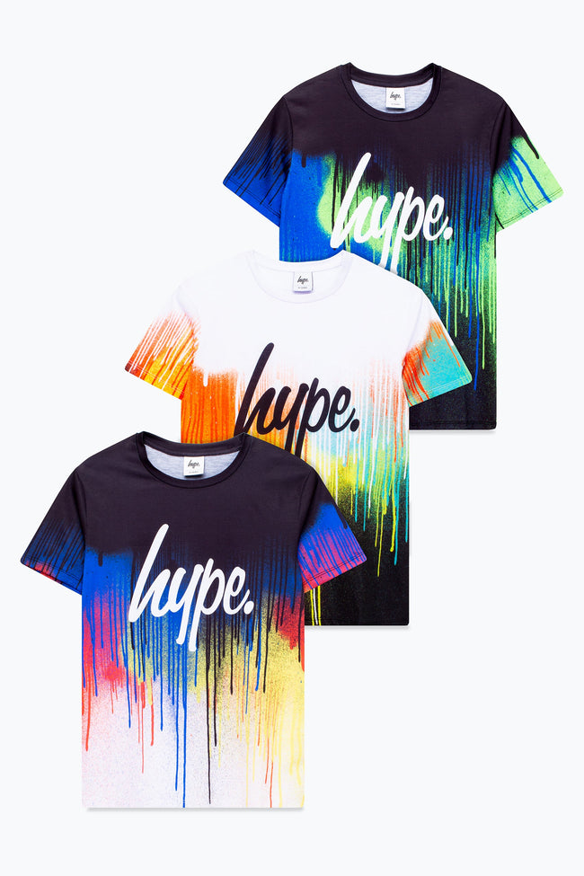 HYPE THREE PACK DRIP BOYS T-SHIRT