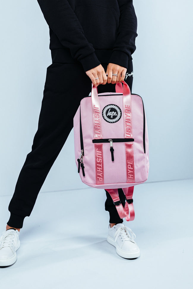 HYPE PINK TAPED BOXY BACKPACK