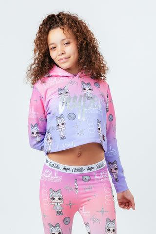 HYPE X L.O.L. DANCEBOT GIRLS CROP HOODIE