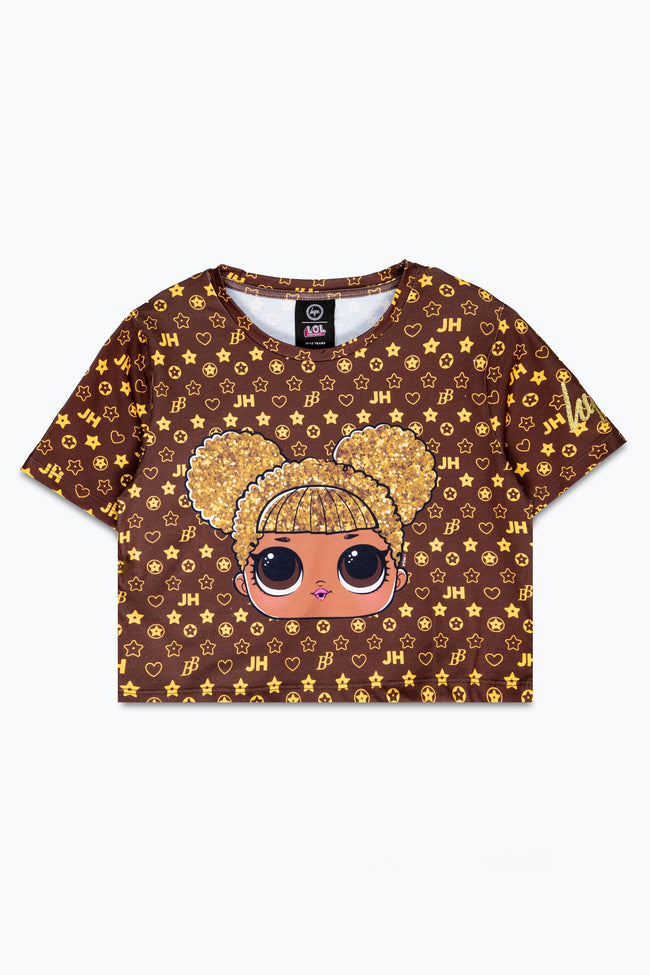 HYPE X L.O.L. QUEEN BEE GIRLS CROP T-SHIRT