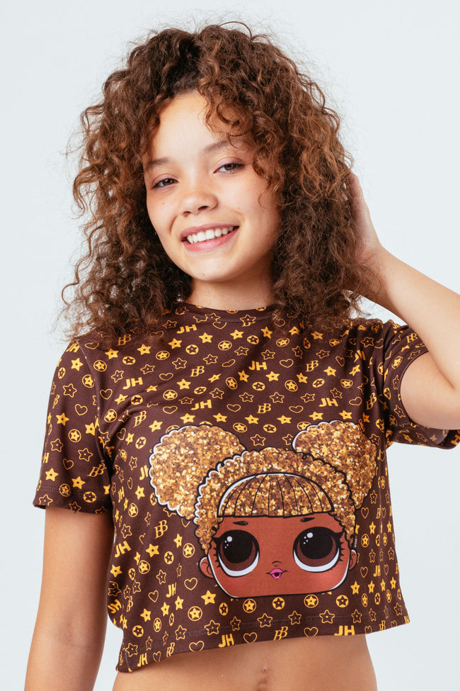 HYPE X L.O.L. QUEEN BEE GIRLS CROP T-SHIRT