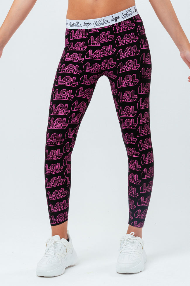 HYPE X L.O.L. LOGO GIRLS LEGGINGS