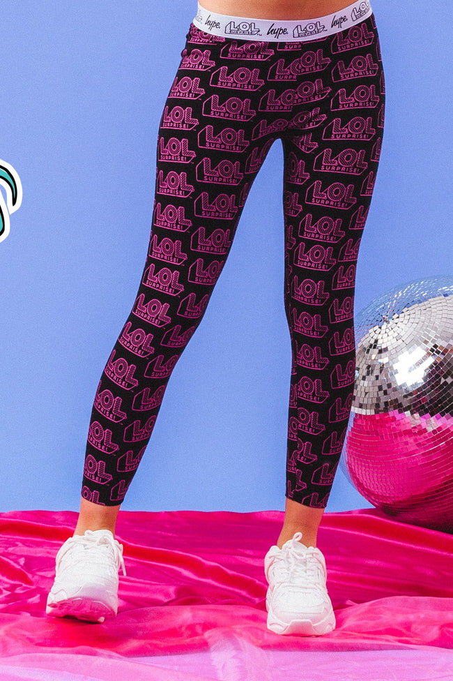 HYPE X L.O.L. LOGO GIRLS LEGGINGS