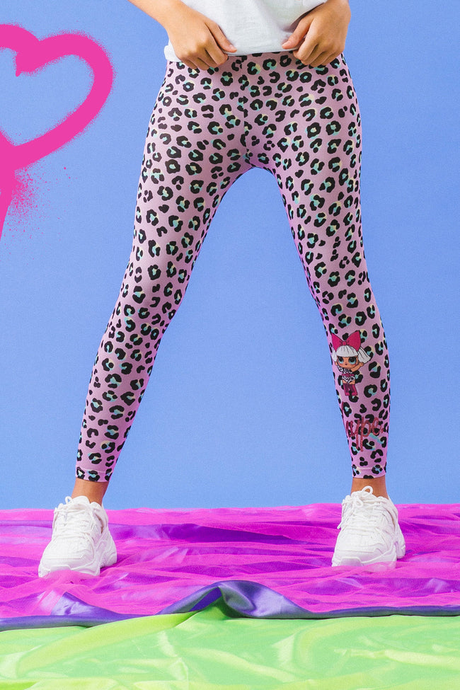 HYPE X L.O.L. LEOPARD DIVA GIRLS LEGGINGS