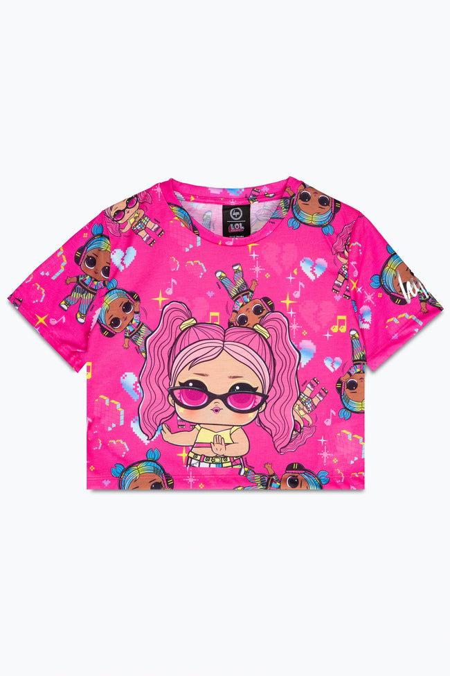 HYPE X L.O.L. BAE WHEELS GIRLS CROP T-SHIRT