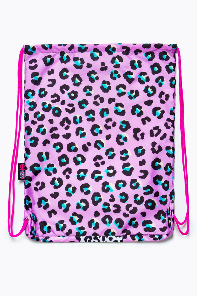 HYPE X L.O.L. LEOPARD DIVA DRAWSTRING BAG