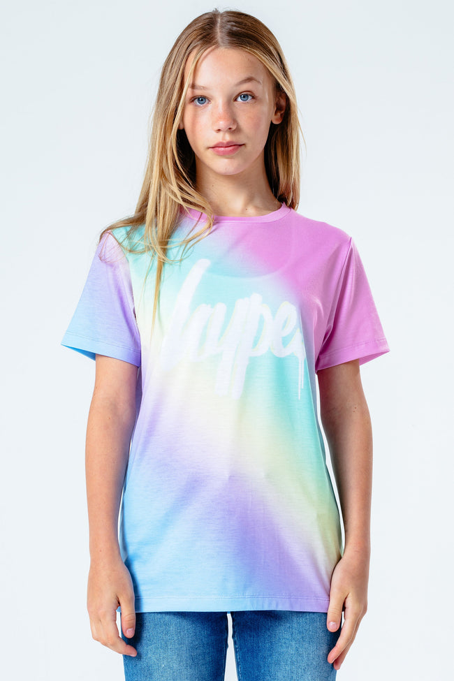 HYPE MULTI PASTEL DRIP SCRIPT KIDS T-SHIRT