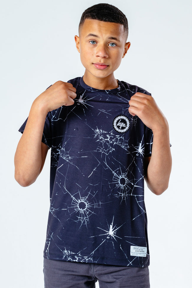 HYPE BLACK SHATTER KIDS T-SHIRT