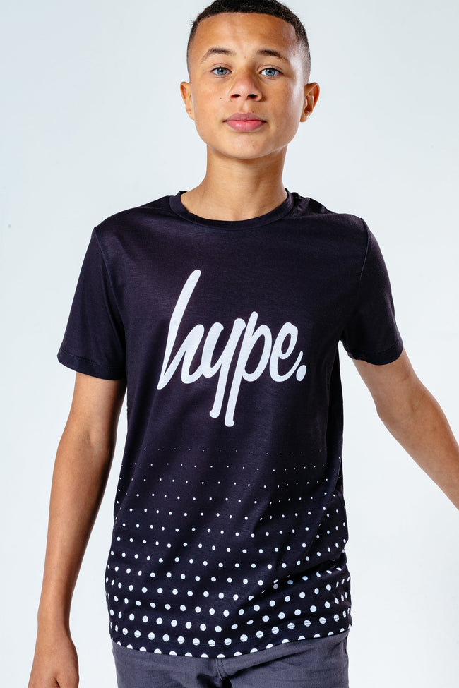 HYPE MONO SPOTTY FADE KIDS T-SHIRT