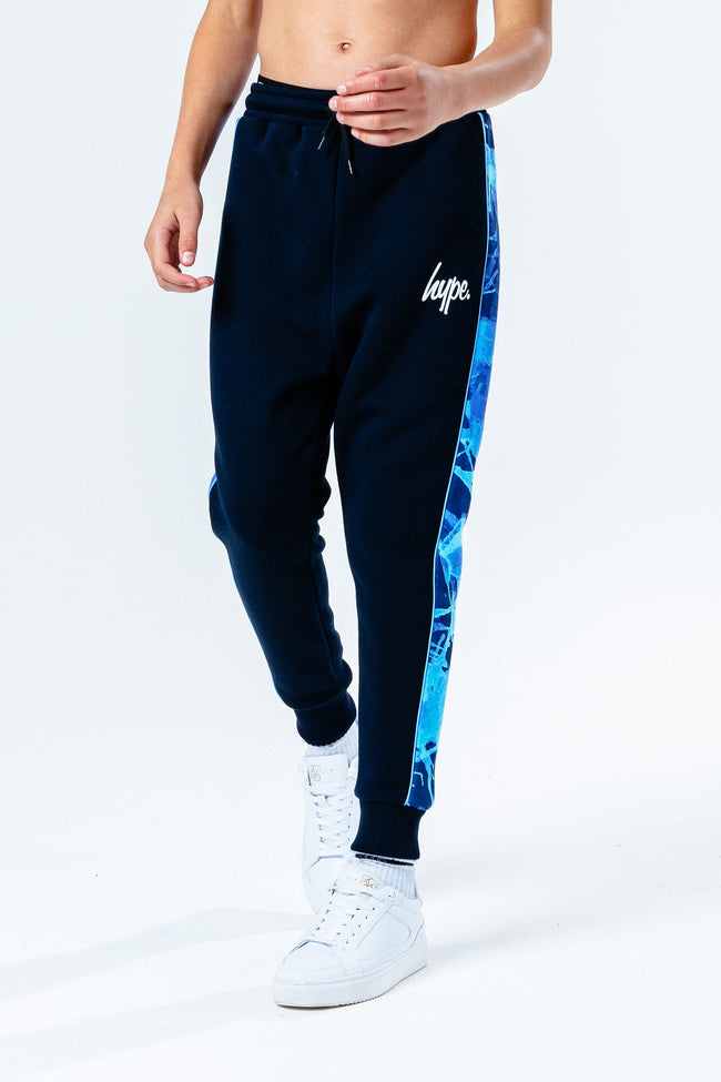 HYPE BLUE PAINT SPLASH KIDS JOGGERS