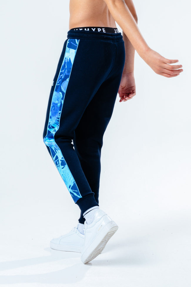 Hype Blue Paint Splash Kids Joggers