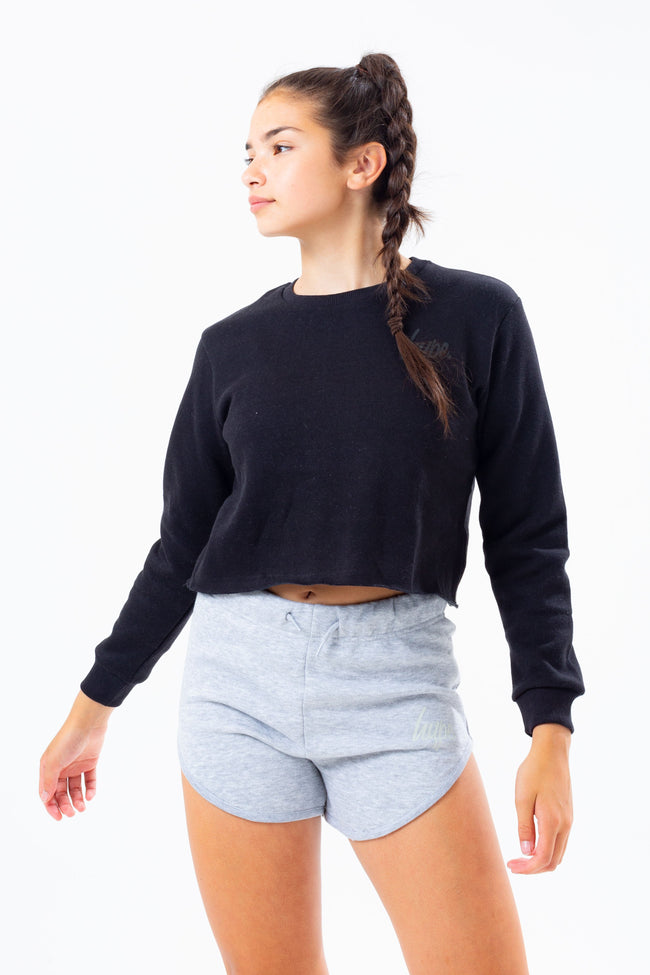 HYPE THREE PACK MULTI GIRLS CROP CREW NECK