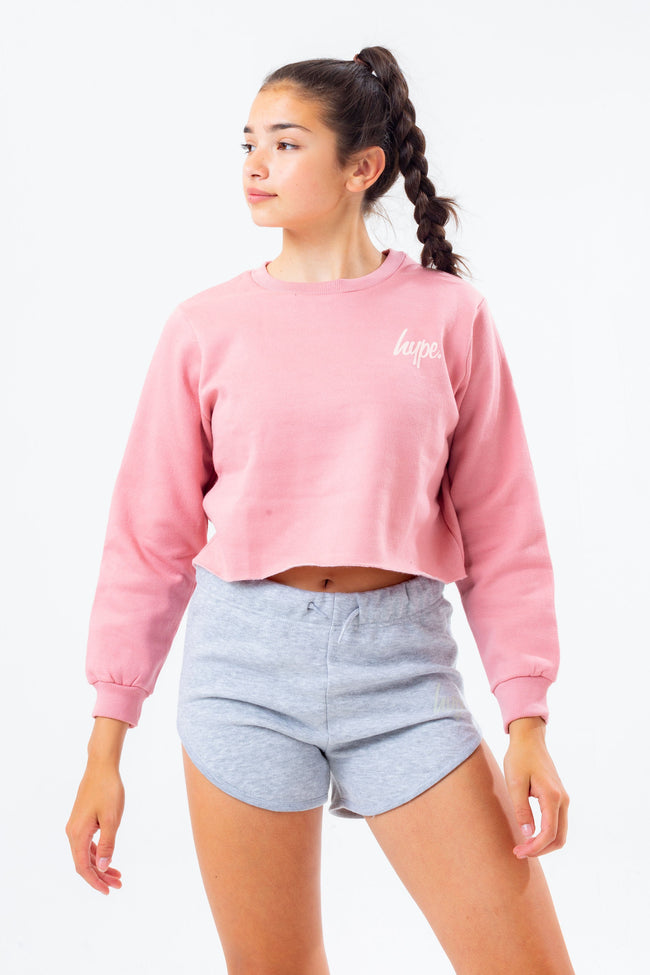 HYPE THREE PACK MULTI GIRLS CROP CREW NECK