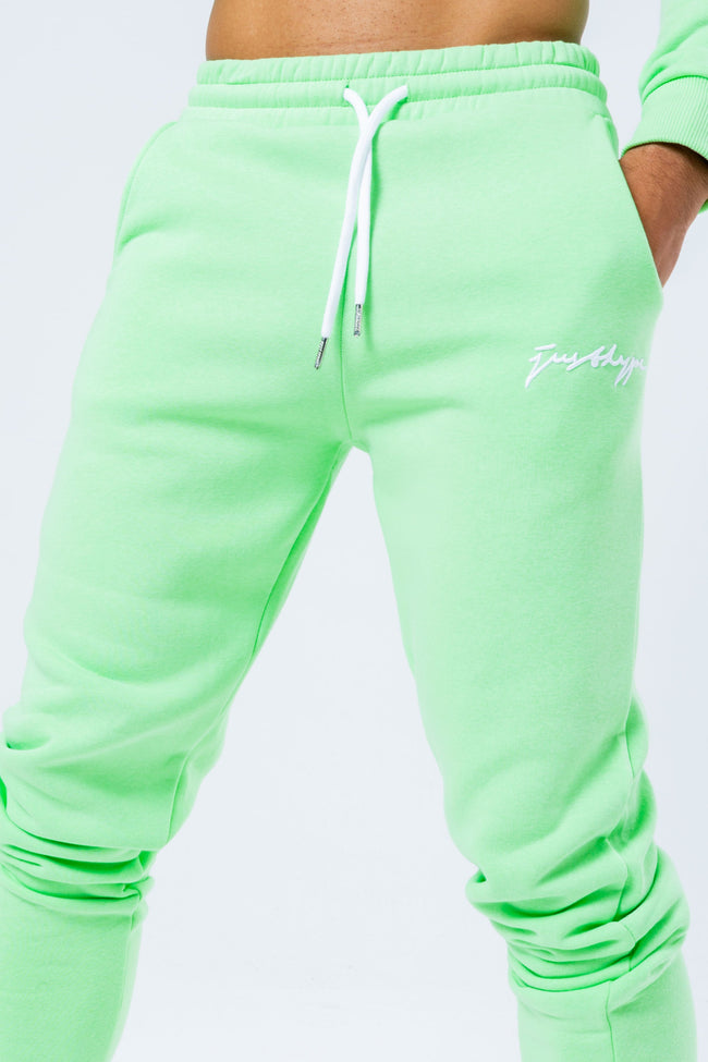 HYPE LIGHT GREEN SCRIBBLE MEN'S TRACKSUIT