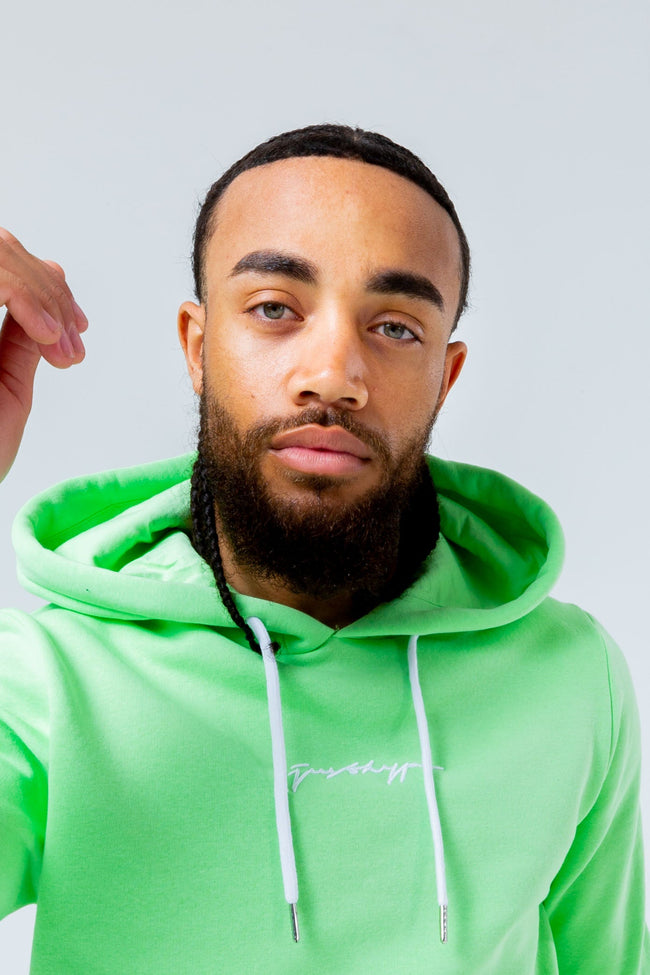 HYPE LIGHT GREEN SCRIBBLE MEN'S TRACKSUIT